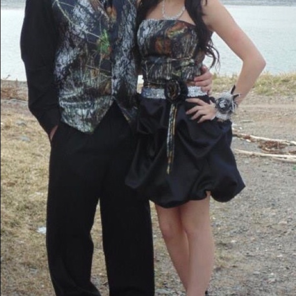 Camouflage prom dress